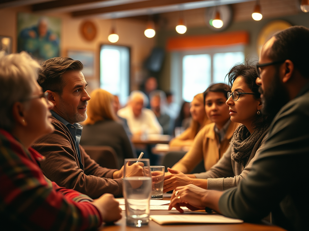 A row of campaign posters is prominently displayed on a concrete barrier, featuring a man's face with text in a non-English script. Behind the barrier, two cars are parked against a weathered wall with peeling paint.